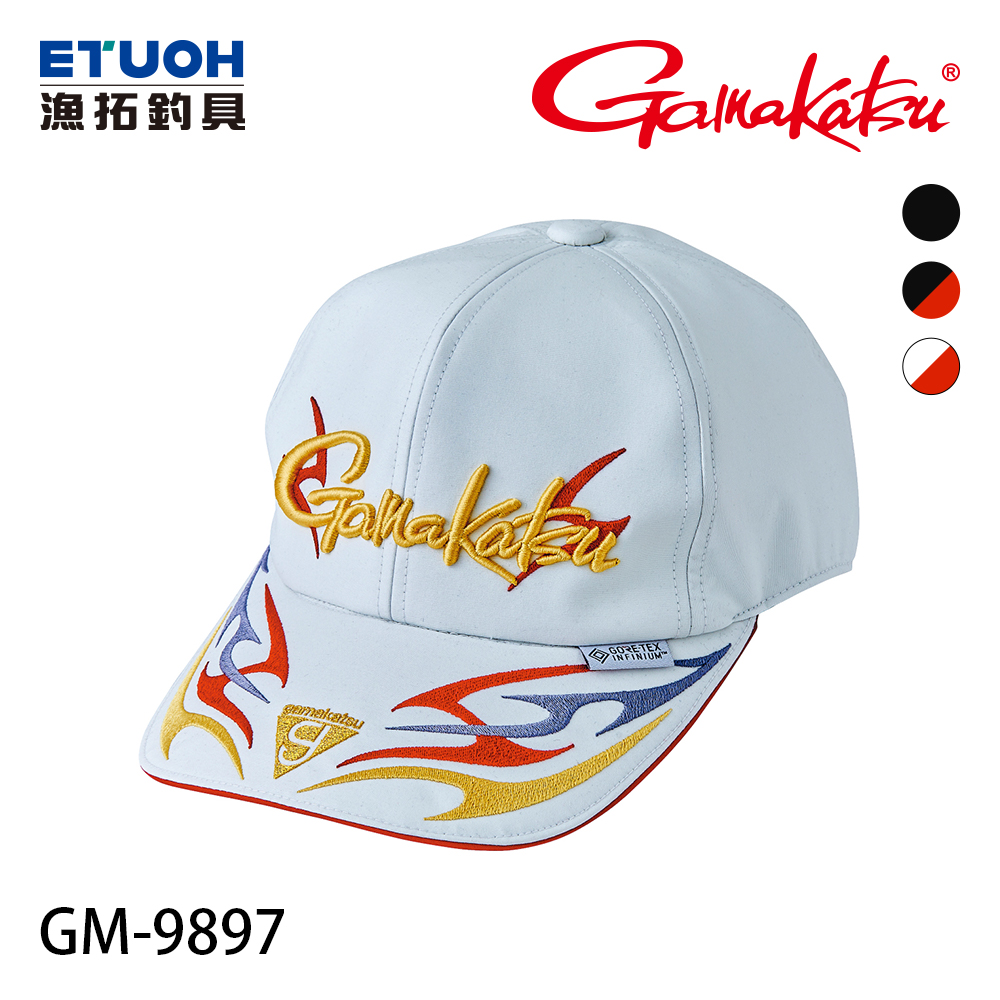 GAMAKATSU  がま GM-9897 白 (六方) [釣魚帽]